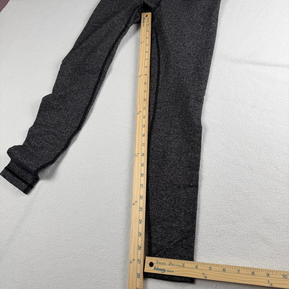 Lululemon Women's Wunder Under Tights Luon‎ Variegated Knit Black Heathered  6 - Picture 6 of 9
